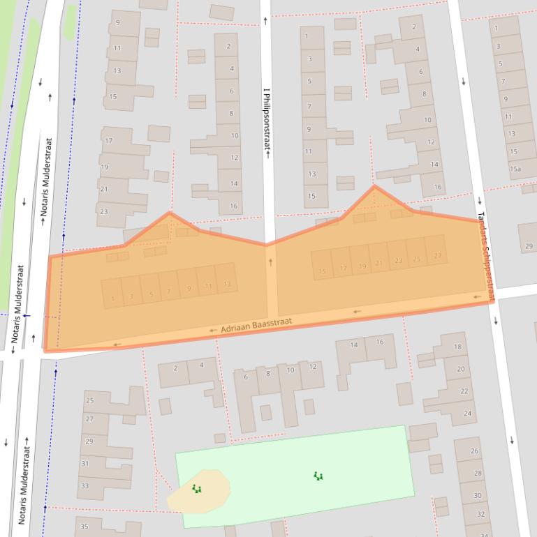 Kaart van postcodegebied 7902HJ.