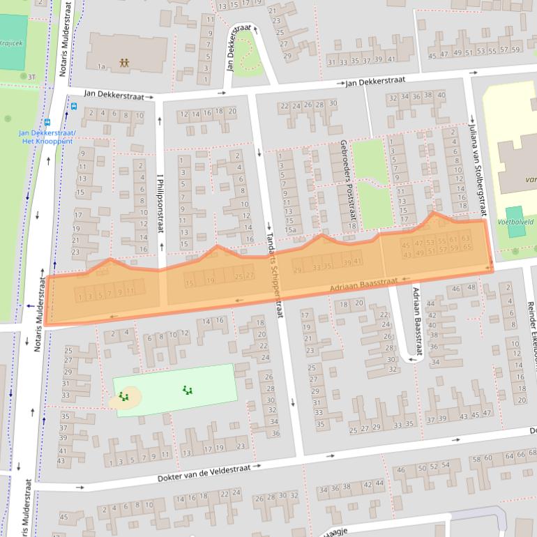 Kaart van postcodegebied 7902HK.