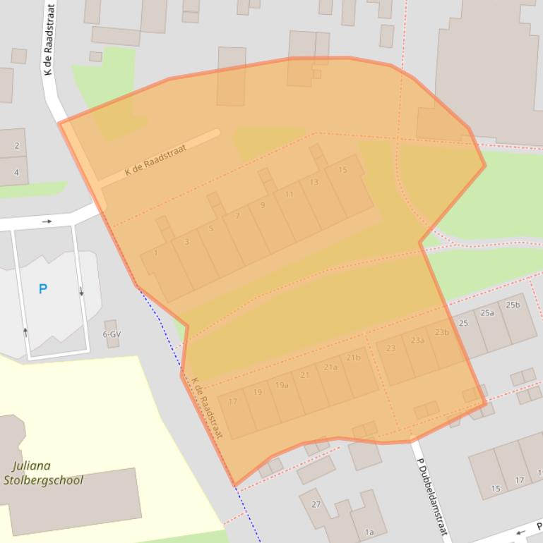 Kaart van postcodegebied 7902JA.