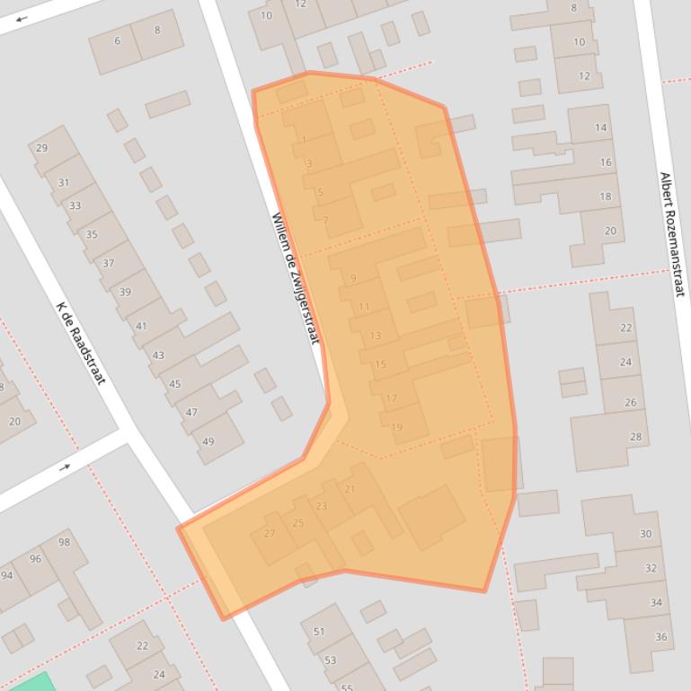 Kaart van postcodegebied 7902JK.