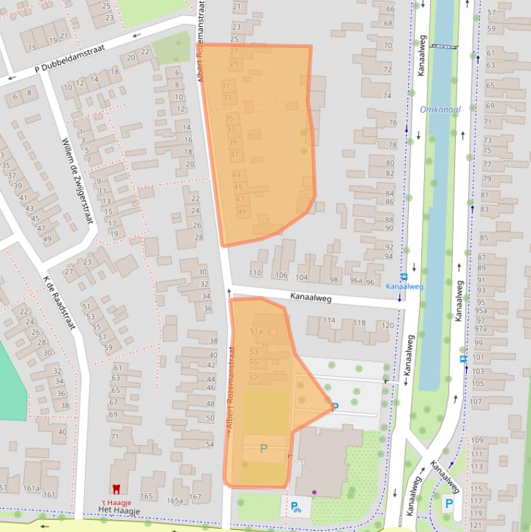 Kaart van postcodegebied 7902JS.