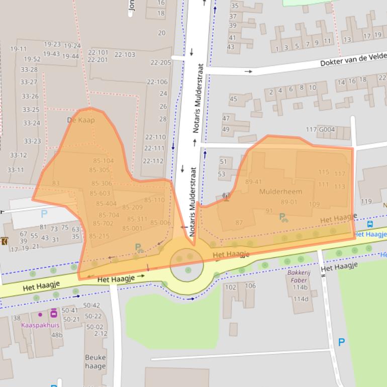 Kaart van postcodegebied 7902LD.
