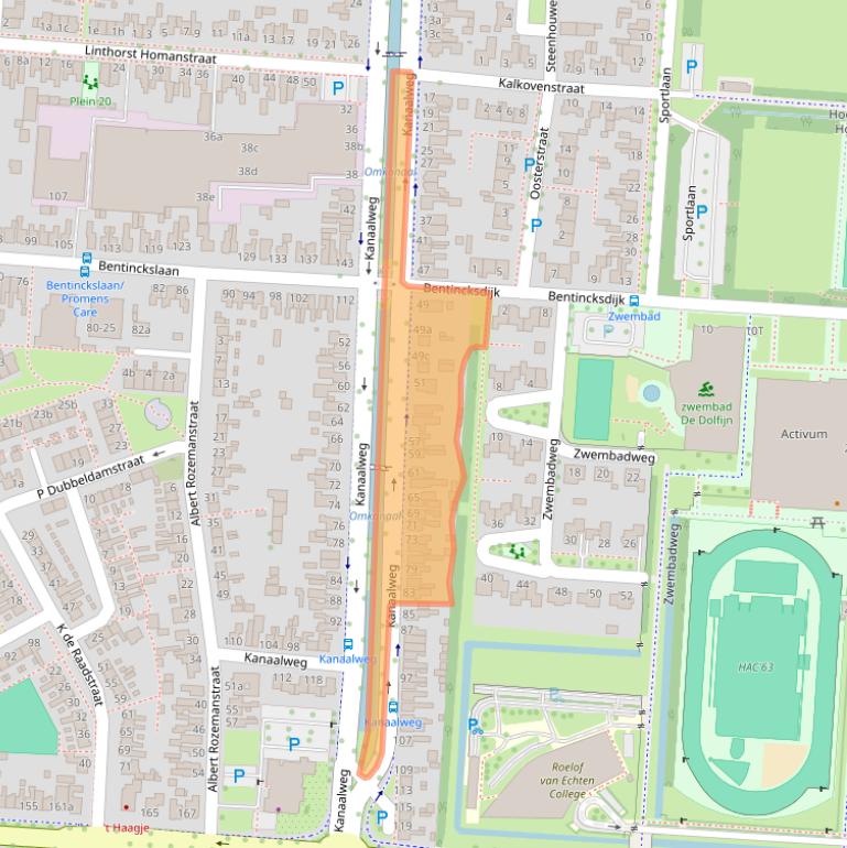 Kaart van postcodegebied 7902LK.