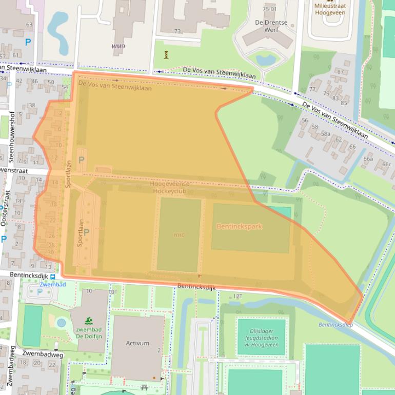 Kaart van postcodegebied 7902NB.