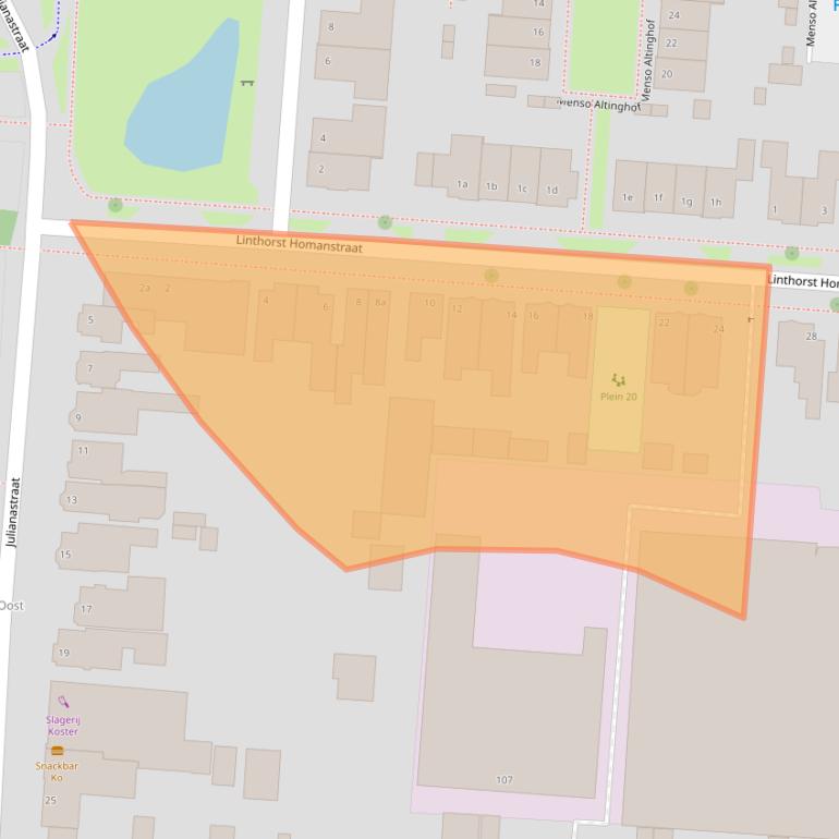 Kaart van postcodegebied 7902NG.