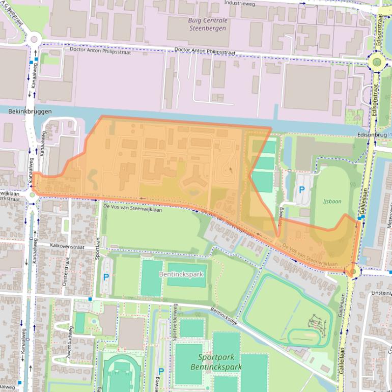 Kaart van postcodegebied 7902NP.