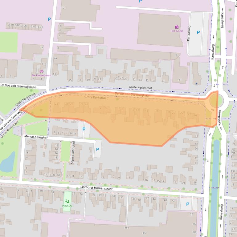 Kaart van postcodegebied 7902NR.
