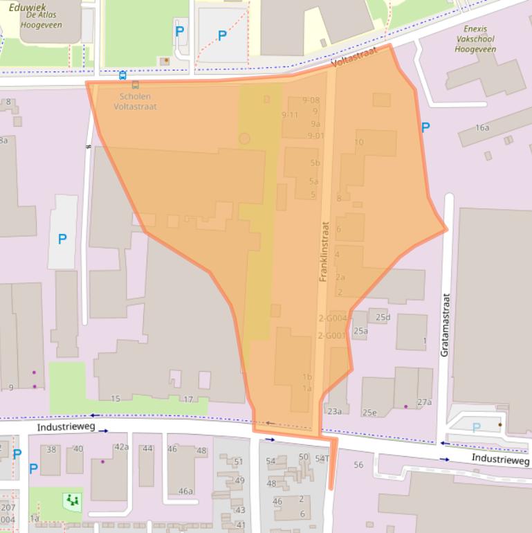 Kaart van postcodegebied 7903AC.