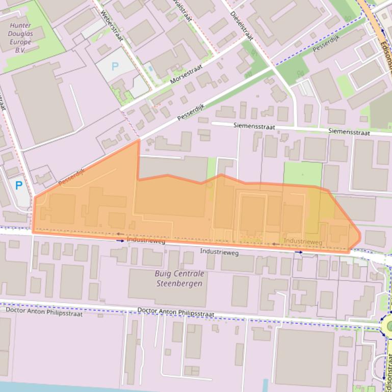 Kaart van postcodegebied 7903AJ.