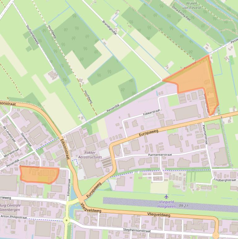 Kaart van postcodegebied 7903AX.