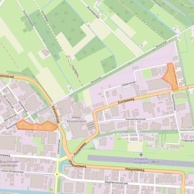 Kaart van postcodegebied 7903AZ.