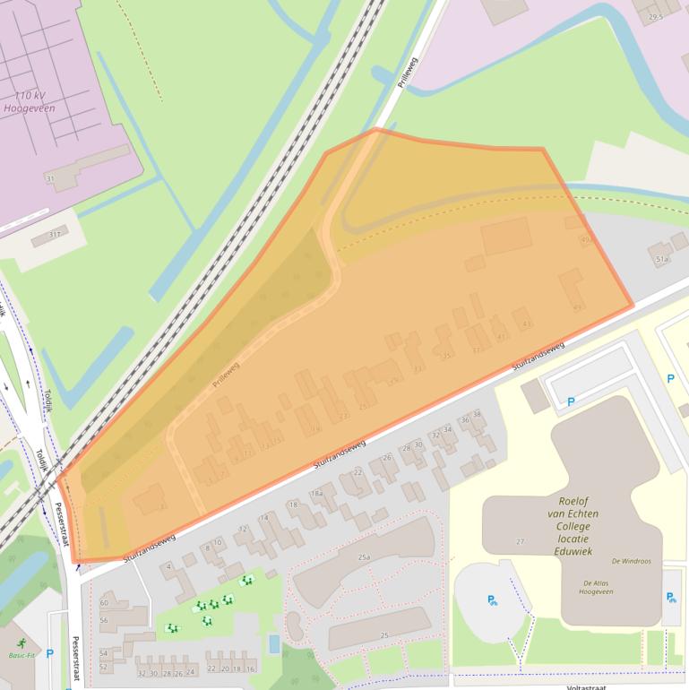 Kaart van postcodegebied 7903BA.