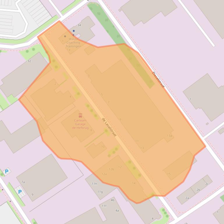 Kaart van postcodegebied 7903BC.