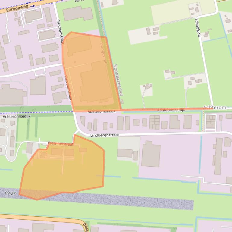 Kaart van postcodegebied 7903BE.