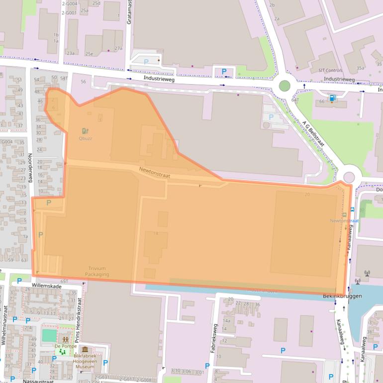 Kaart van postcodegebied 7903BT.