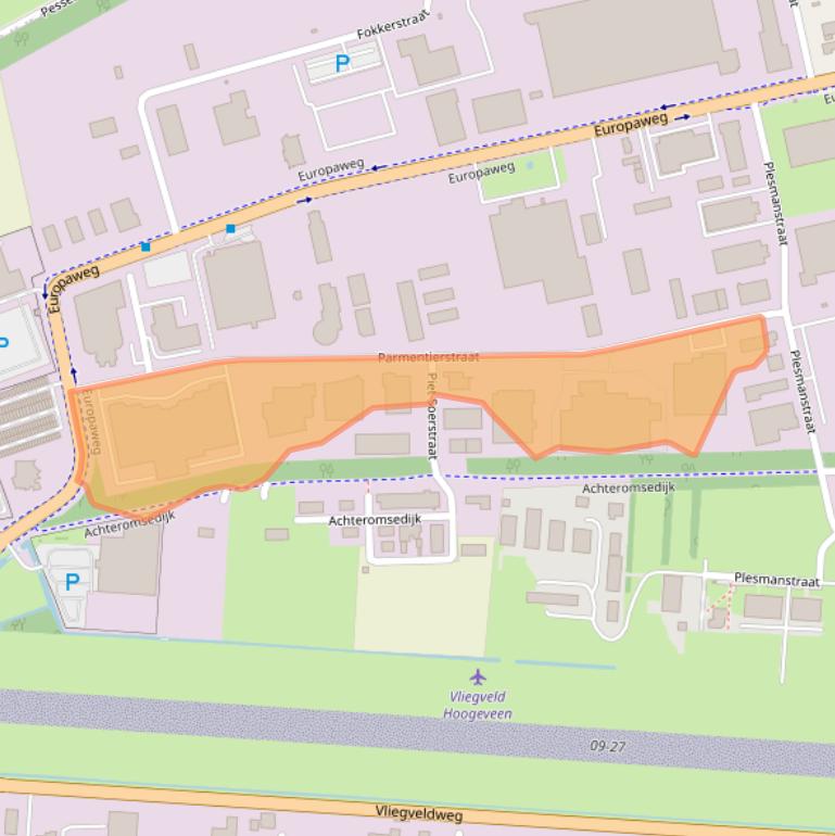 Kaart van postcodegebied 7903TP.