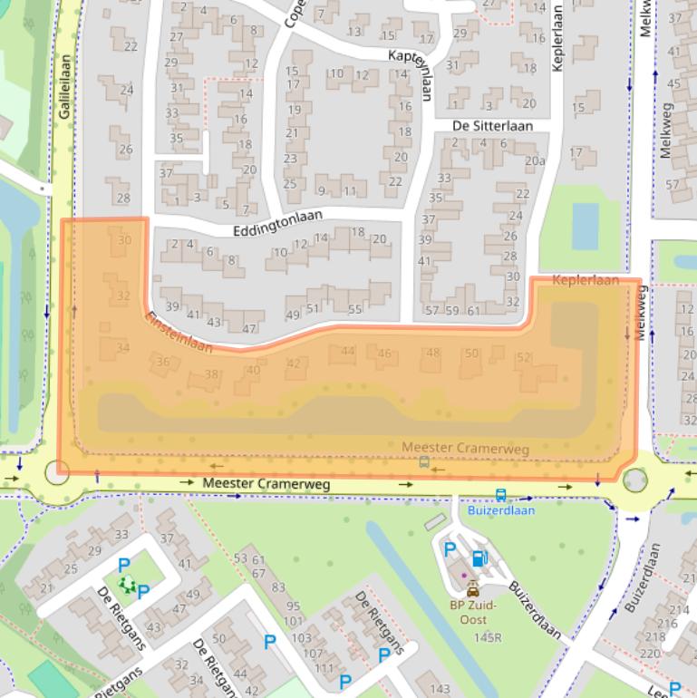 Kaart van postcodegebied 7904ED.