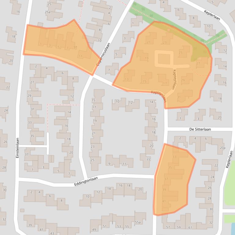 Kaart van postcodegebied 7904EJ.