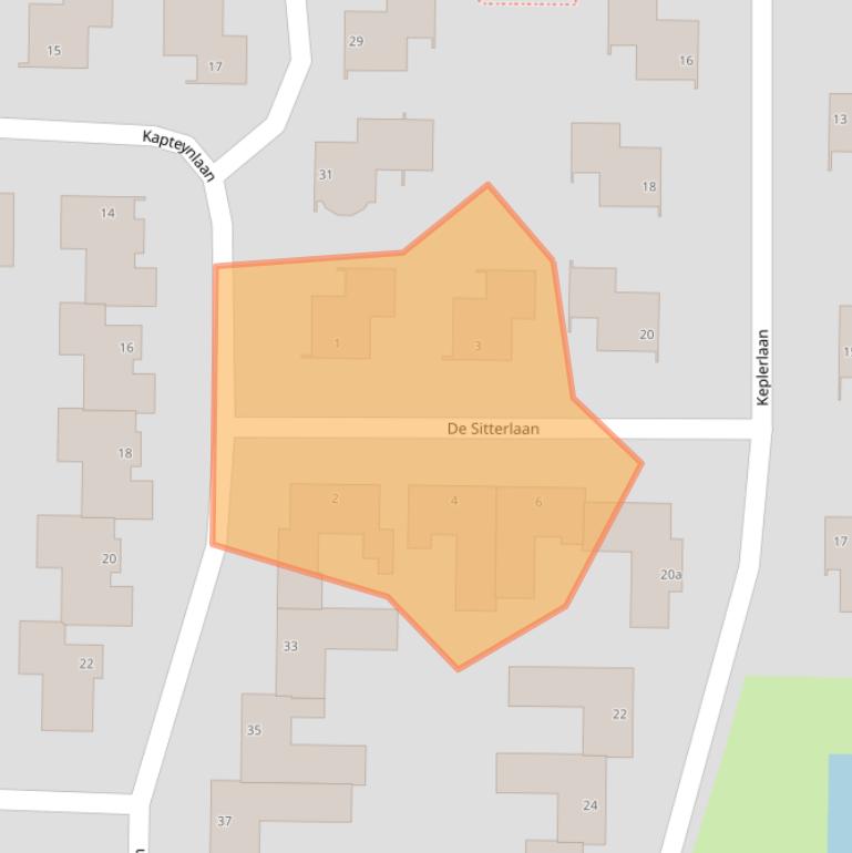 Kaart van postcodegebied 7904EN.