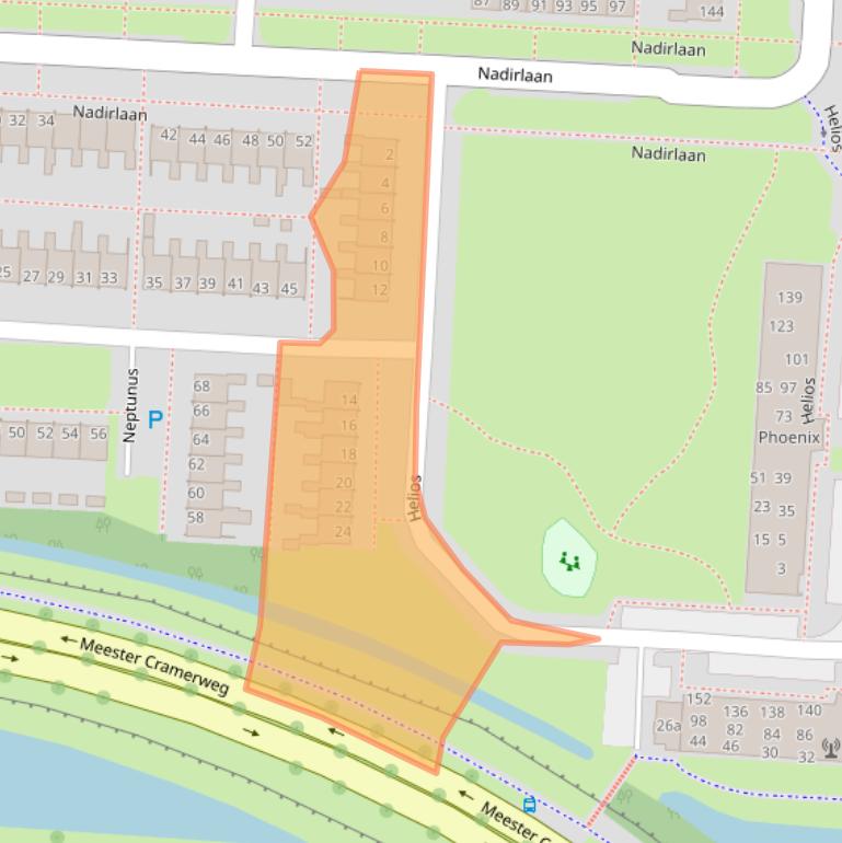 Kaart van postcodegebied 7904HE.