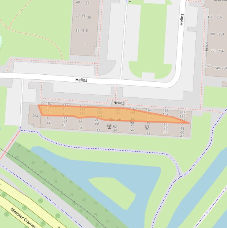 Kaart van postcodegebied 7904HJ.