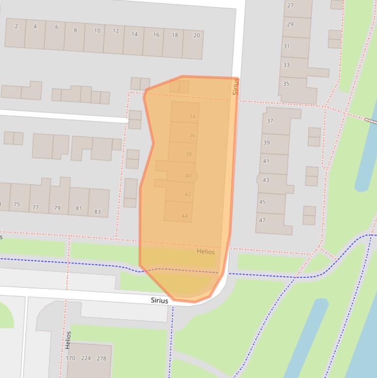 Kaart van postcodegebied 7904JE.