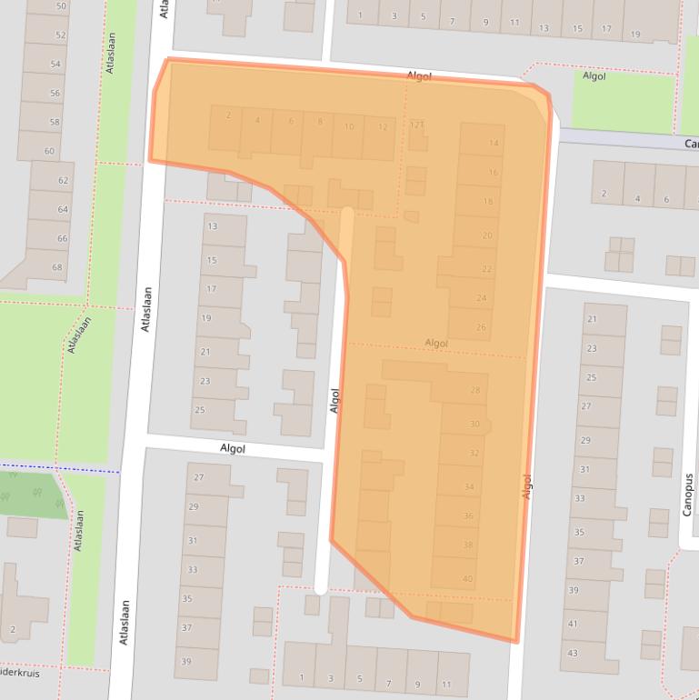 Kaart van postcodegebied 7904JP.