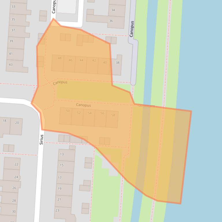 Kaart van postcodegebied 7904JS.