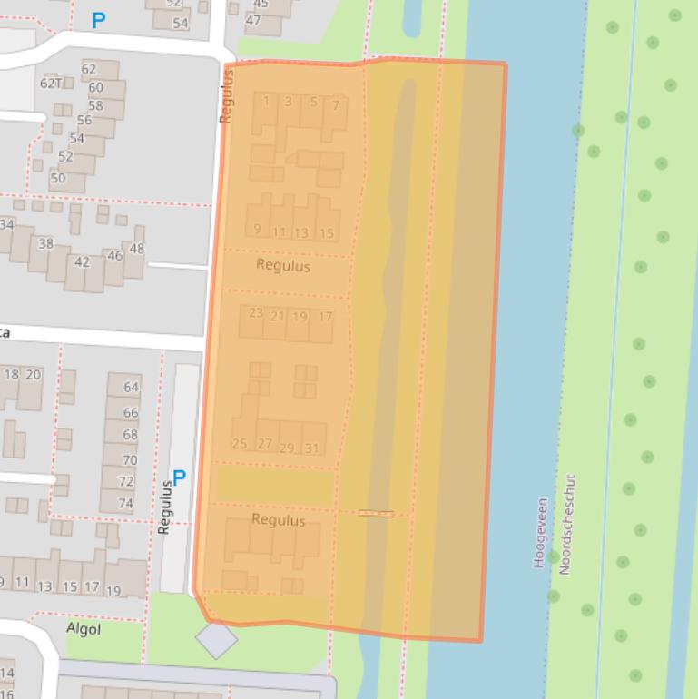 Kaart van postcodegebied 7904KJ.