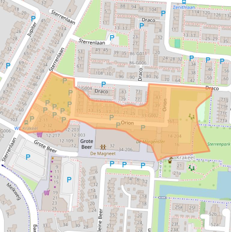 Kaart van postcodegebied 7904LG.