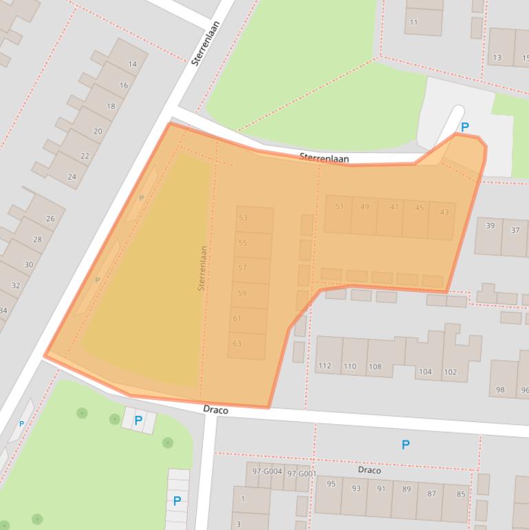 Kaart van postcodegebied 7904LJ.