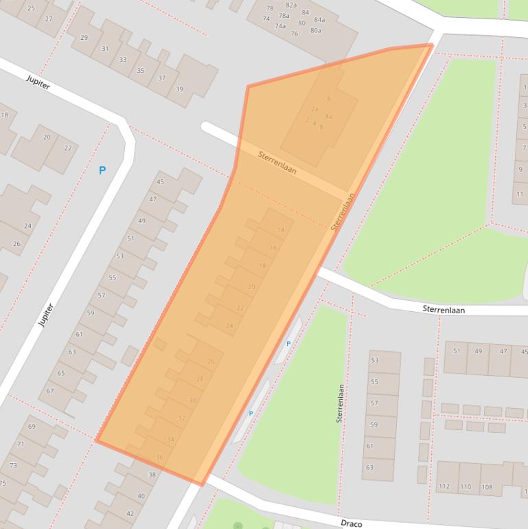 Kaart van postcodegebied 7904LK.