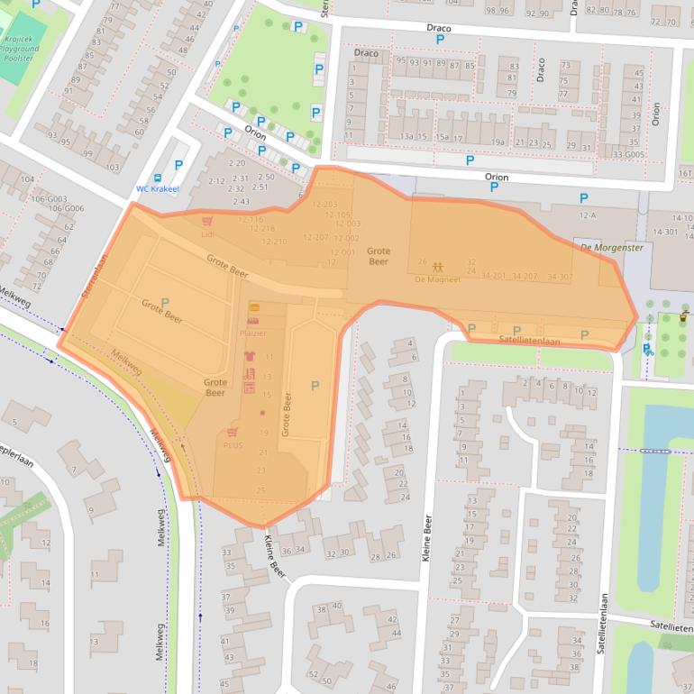 Kaart van postcodegebied 7904LW.
