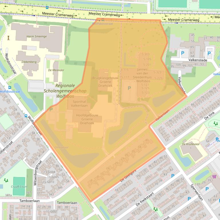 Kaart van postcodegebied 7905AA.