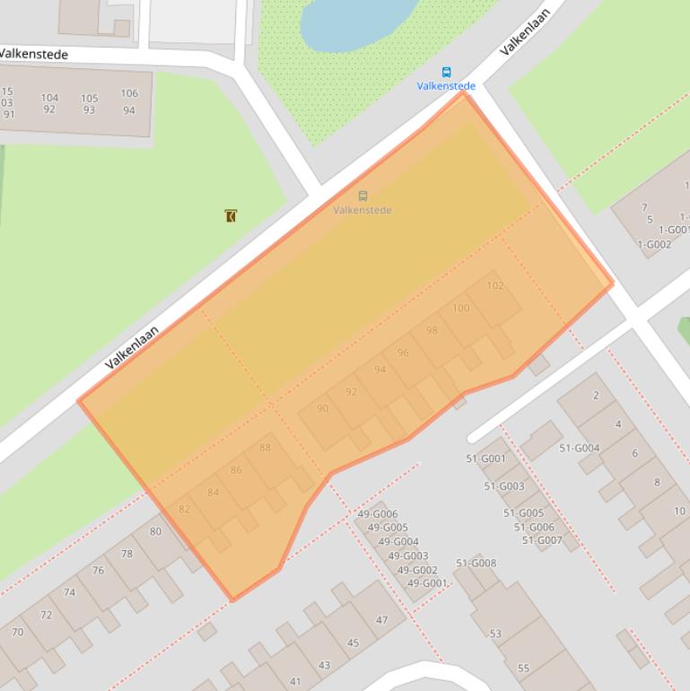 Kaart van postcodegebied 7905AC.