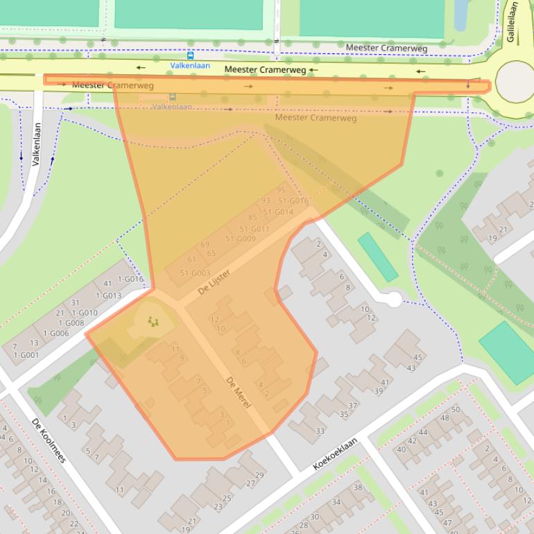 Kaart van postcodegebied 7905AK.