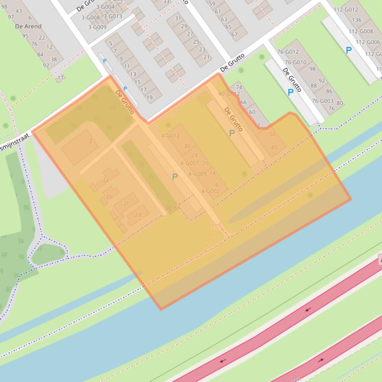 Kaart van postcodegebied 7905BC.