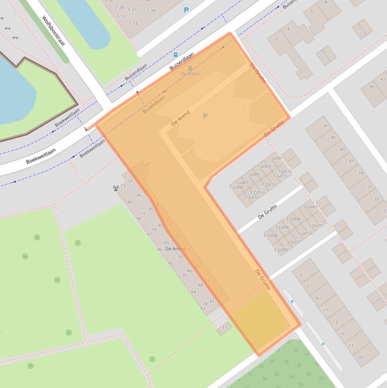 Kaart van postcodegebied 7905BH.