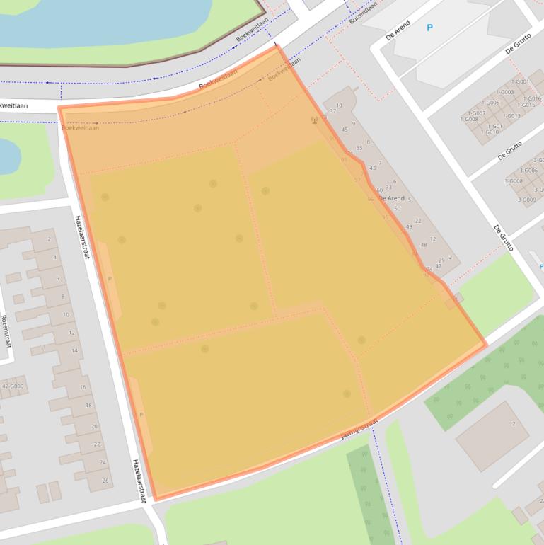 Kaart van postcodegebied 7905BL.