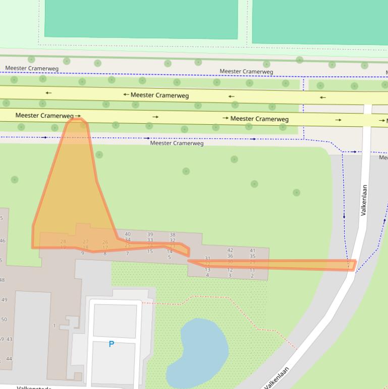 Kaart van postcodegebied 7905BN.