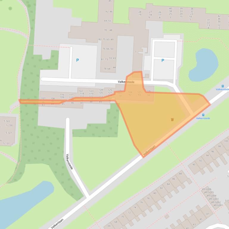 Kaart van postcodegebied 7905BV.