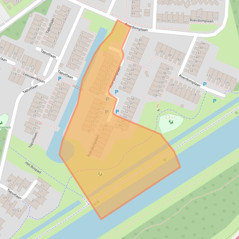Kaart van postcodegebied 7905EG.