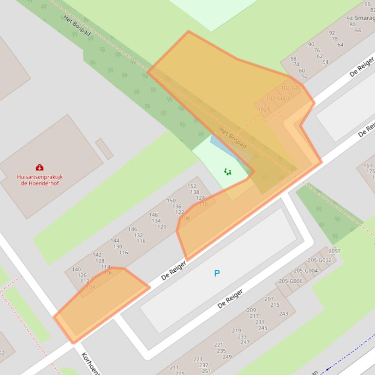 Kaart van postcodegebied 7905GR.