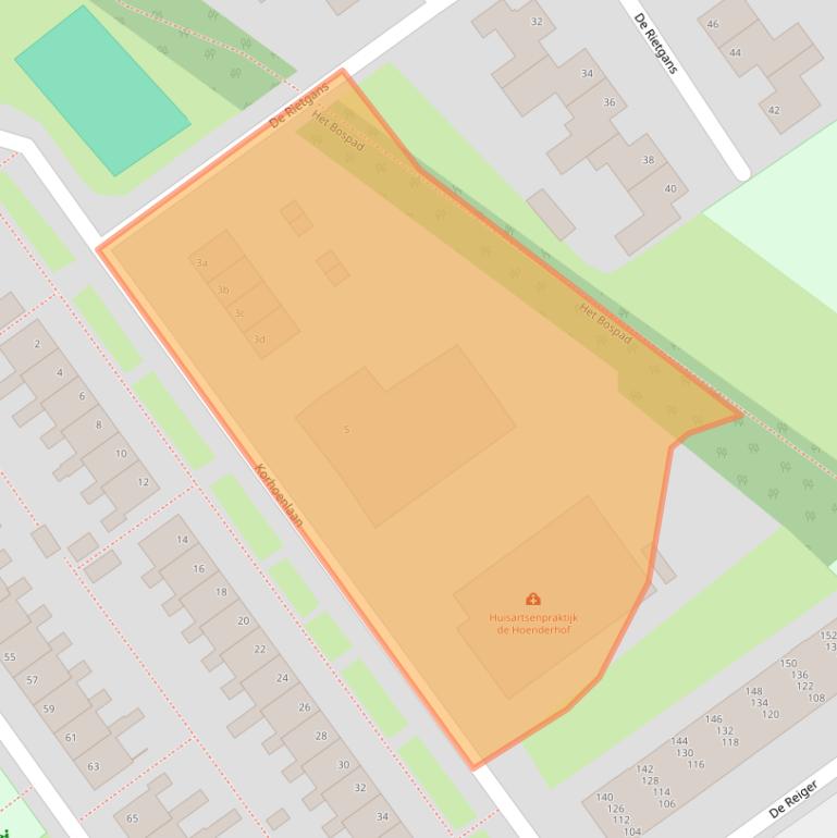 Kaart van postcodegebied 7905GT.