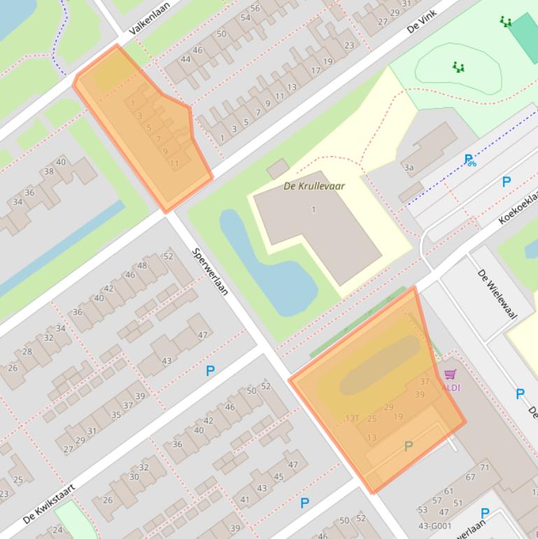 Kaart van postcodegebied 7905HP.