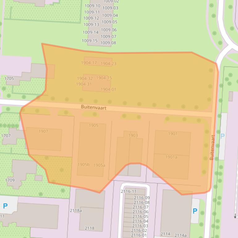 Kaart van postcodegebied 7905ST.