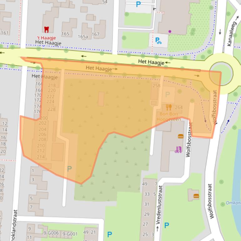 Kaart van postcodegebied 7906AG.