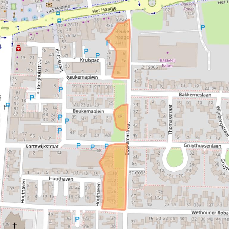 Kaart van postcodegebied 7906AM.