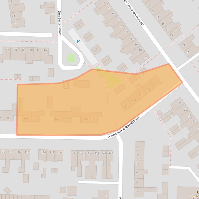 Kaart van postcodegebied 7906AT.