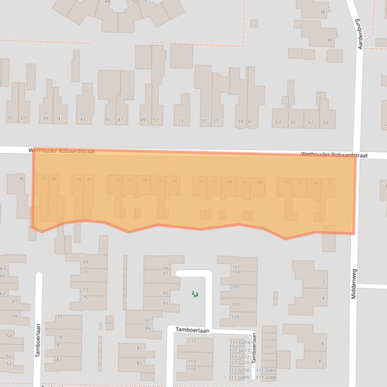 Kaart van postcodegebied 7906AW.